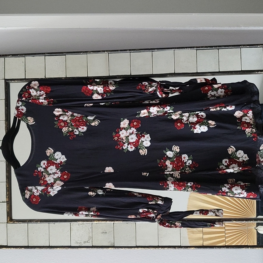 Zara Floral Long Sleeve Dress